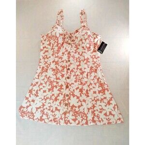 NWT Women 3X Ruffle Milkmaid Mini Dress Soft Stretch Padded Boho  Pull on V-neck